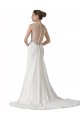 Blanc Fourreau Mousseline Plage Robes de mariée Outlet