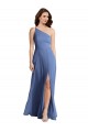 Bleu Windsor Trapèze Mousseline Longue Formelles Robes demoiselle d'honneur / Robes de soirée Outlet