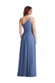Bleu Windsor Trapèze Mousseline Longue Formelles Robes demoiselle d'honneur / Robes de soirée Outlet