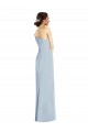 Bleu ciel clair Trompette Épaule Dénudée Crêpe Stretch Longue Formelles Robes demoiselle d'honneur / Robes de soirée / Robes de bal Outlet