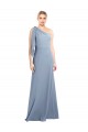 Bleu fumée Fourreau Crêpe Stretch Longue Formelles Robes demoiselle d'honneur / Robes de soirée / Robes de bal Outlet