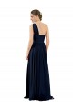 Bleu marine foncé Trapèze Mousseline Longue Robes demoiselle d'honneur Outlet
