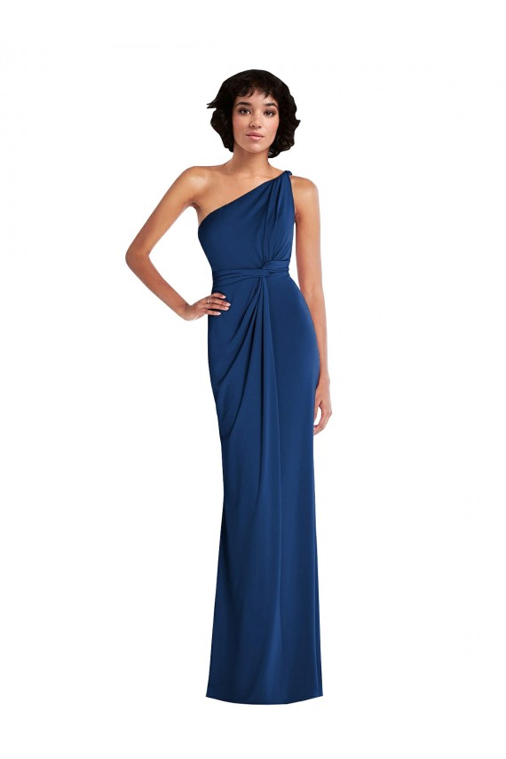 Bleu roi Fourreau Spandex Longue Robes demoiselle d'honneur / Robes de bal Outlet