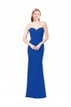 Bleu roi Trapèze Mousseline Longue Robes demoiselle d'honneur Outlet