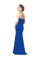 Bleu roi Trapèze Mousseline Longue Robes demoiselle d'honneur Outlet