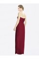 Bordeaux Fourreau Mousseline Longue Robes demoiselle d'honneur Outlet
