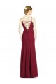Bordeaux Sirène Bretelles spaghetti Mousseline Longue Robes demoiselle d'honneur Outlet