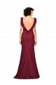Bordeaux Sirène Sans bretelle Crêpe Stretch Longue Robes demoiselle d'honneur / Robes de bal Outlet