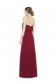Bordeaux Trapèze Licou Mousseline Longue Robes demoiselle d'honneur Outlet