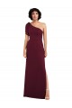 Bordeaux Trapèze Mousseline Longue Formelles Robes demoiselle d'honneur / Robes de soirée Outlet