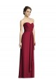 Bordeaux Trapèze Mousseline Longue Robes demoiselle d'honneur Outlet
