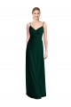 Evergreen Trapèze Bretelles spaghetti Col V Mousseline Longue Robes demoiselle d'honneur Outlet