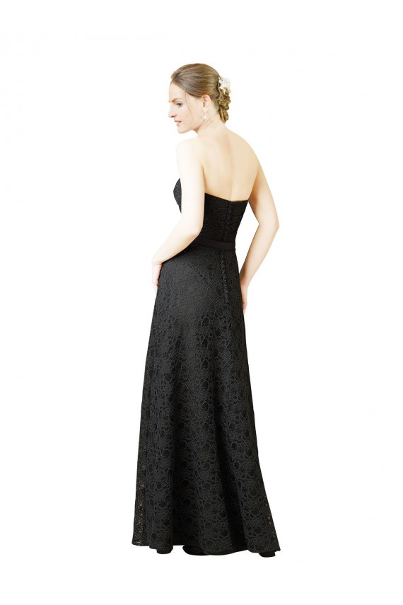 Gris ardoise Fourreau Dentelle Longue Robes demoiselle d'honneur Outlet