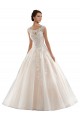 Ivoire & Champagne Princesse Bateau Tulle Dentelle Robes de mariée Outlet