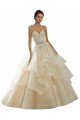 Ivoire & Champagne Princesse Tulle Dentelle Robes de mariée Outlet