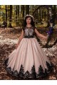 Ivoire Princesse Satiné Dentelle Longue Robes de demoiselle d'honneur - fillette Outlet
