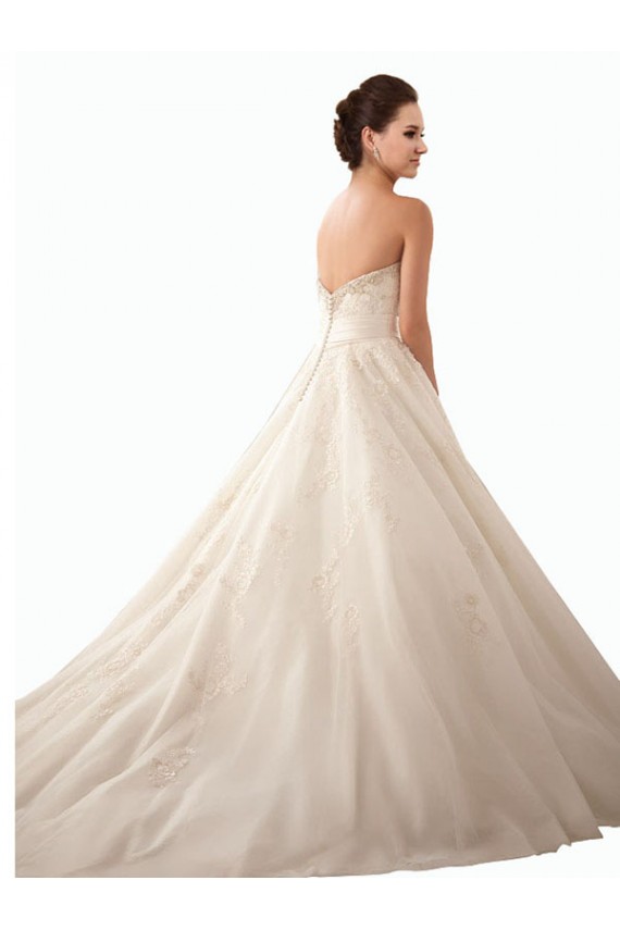 Ivoire Princesse Satiné Tulle Dentelle Robes de mariée Outlet