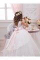 Ivoire Princesse Tulle Dentelle Longue Robes de demoiselle d'honneur - fillette Outlet