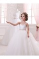 Ivoire Princesse Tulle Longue Robes de demoiselle d'honneur - fillette Outlet