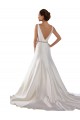 Ivoire Sirène Bateau Satiné Robes de mariée Outlet
