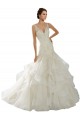 Ivoire Sirène Col V Tulle Robes de mariée Outlet