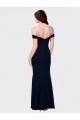 Ivoire Sirène Épaule Dénudée Crêpe Stretch Longue Formelles Robes demoiselle d'honneur / Robes de soirée / Robes de bal Outlet