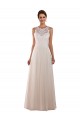 Ivoire Trapèze Col Haut Tulle Dentelle Boho Robes de mariée Outlet