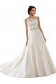Ivoire Trapèze Illusion Dentelle Robes de mariée Outlet