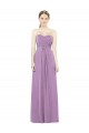 Lavande foncée Trapèze Mousseline Longue Robes demoiselle d'honneur Outlet