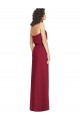 Lilas Trapèze Sans bretelle Mousseline Longue Robes demoiselle d'honneur Outlet