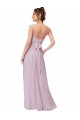 Lueur rose Trapèze Mousseline Longue Robes demoiselle d'honneur Outlet