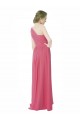 Menthe verte Trapèze Mousseline Longue Robes demoiselle d'honneur Outlet