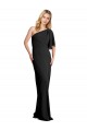 Noir Fourreau Crêpe Stretch Longue Formelles Robes demoiselle d'honneur / Robes de soirée / Robes de bal Outlet