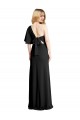 Noir Fourreau Crêpe Stretch Longue Formelles Robes demoiselle d'honneur / Robes de soirée / Robes de bal Outlet