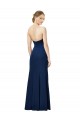 Noir Fourreau Sans bretelle Crêpe Stretch Longue Formelles Robes demoiselle d'honneur / Robes de soirée / Robes de bal Outlet