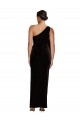 Noir Fourreau Velours Stretch Longue Formelles Robes demoiselle d'honneur / Robes de soirée / Robes de bal Outlet