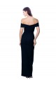Noir Sirène Épaule Dénudée Crêpe Stretch Longue Formelles Robes demoiselle d'honneur / Robes de soirée / Robes de bal Outlet