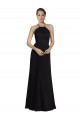 Noir Trapèze Licou Mousseline Dentelle Longue Robes demoiselle d'honneur Outlet