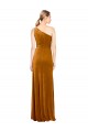 Or Trapèze Velours Stretch Longue Formelles Robes demoiselle d'honneur / Robes de soirée / Robes de bal Outlet