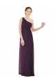 Pourpre Trapèze Mousseline Longue Robes demoiselle d'honneur Outlet