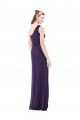 Pourpre Trapèze Mousseline Longue Robes demoiselle d'honneur Outlet