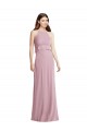 Primevère Trapèze Licou Mousseline Longue Robes demoiselle d'honneur Outlet