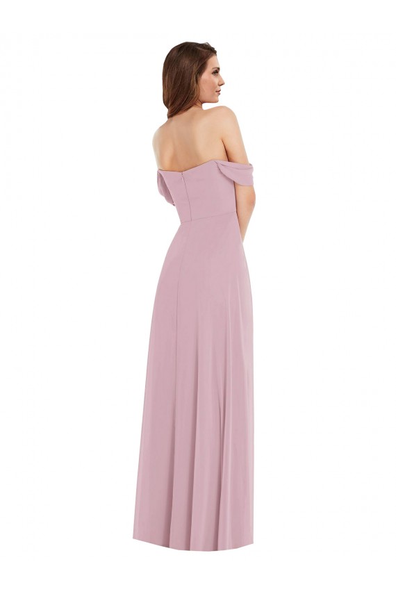 Primevère Trapèze Mousseline Longue Robes demoiselle d'honneur Outlet