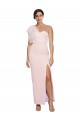 Rose Fourreau Crêpe Stretch Longue Formelles Robes demoiselle d'honneur / Robes de soirée / Robes de bal Outlet