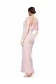 Rose Fourreau Crêpe Stretch Longue Formelles Robes demoiselle d'honneur / Robes de soirée / Robes de bal Outlet