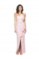 Rose Fourreau Sans bretelle Crêpe Stretch Longue Formelles Robes demoiselle d'honneur / Robes de soirée / Robes de bal Outlet