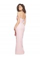 Rose Fourreau Sans bretelle Crêpe Stretch Longue Formelles Robes demoiselle d'honneur / Robes de soirée / Robes de bal Outlet