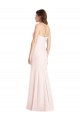 Rose Trompette Sans bretelle Crêpe Stretch Longue Robes demoiselle d'honneur / Robes de bal Outlet