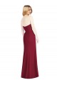 Rose du Désert Trompette Sans bretelle Mousseline Longue Robes demoiselle d'honneur Outlet