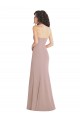 Rose poussiéreux Sirène Sans bretelle Crêpe Stretch Longue Formelles Robes demoiselle d'honneur / Robes de soirée / Robes de bal Outlet